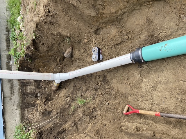 Sewer line installation